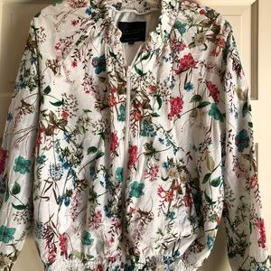 Floral bomber jacket